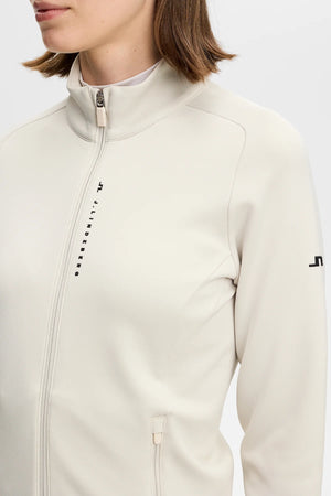 lindeberg j.lindeberg golf veste jacket mid layer full zip beige selena