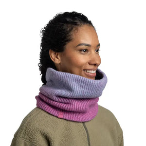 tour de cou neckwarmer buff laine wool polaire polar marin orchid