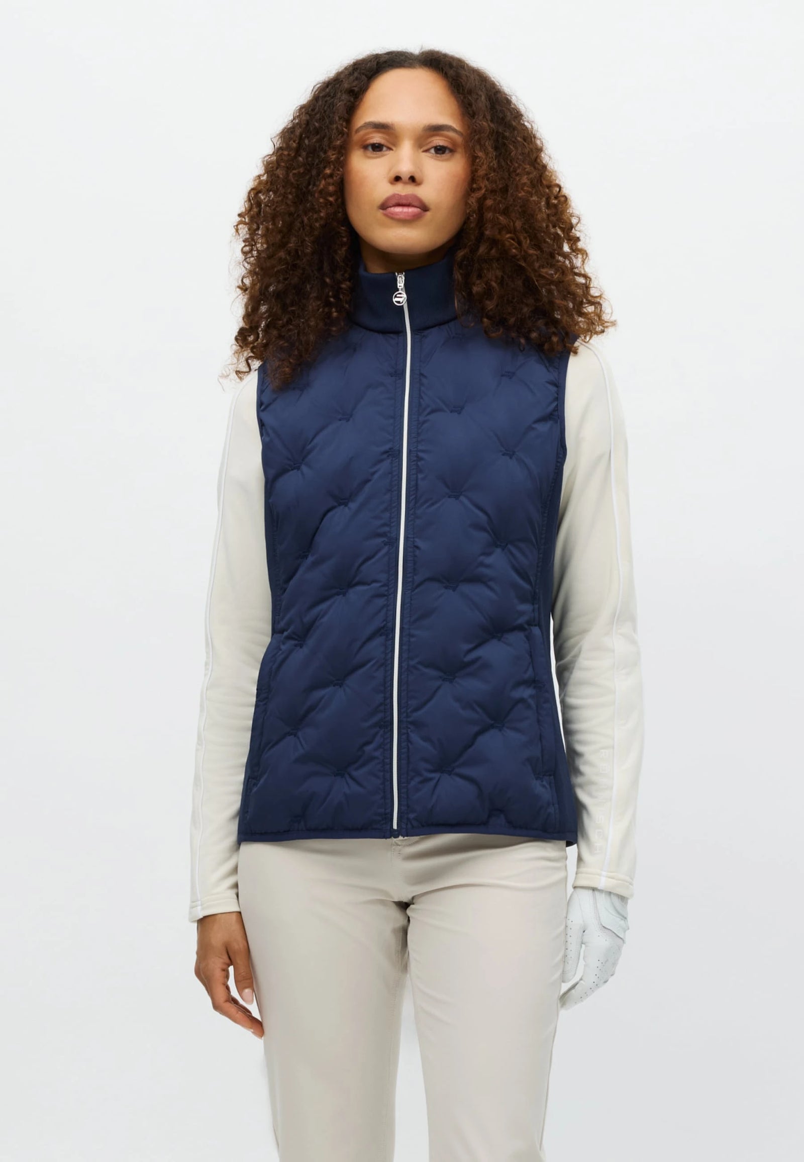 VESTE GILET SANS MANCHES SLEEVELESS ROHNISCH ROHNISCH GOLF NAVY BLUE BLEU