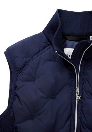 VESTE GILET SANS MANCHES SLEEVELESS ROHNISCH ROHNISCH GOLF NAVY BLUE BLEU
