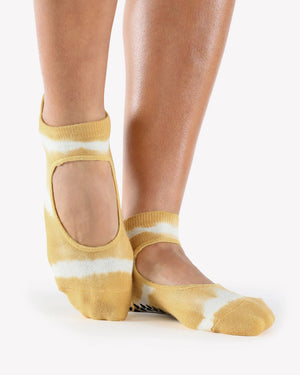 chaussettes antidérapantes grip yoga pilates socks pointe studio