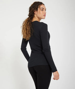 t-shirt mauna yoga searcher noir black coton modal