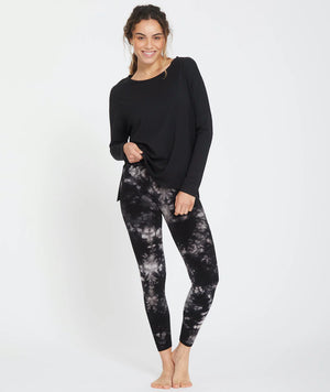 t-shirt daksha yoga searcher coton cotton modal noir