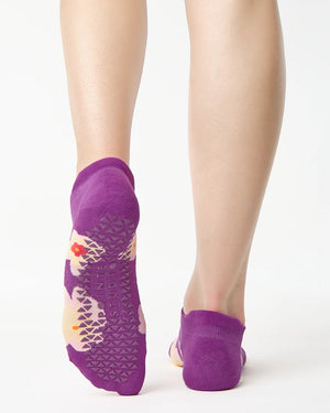 chaussettes antidérapantes grip yoga pilates socks pointe studio