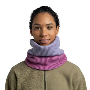 tour de cou neckwarmer buff laine wool polaire polar marin orchid