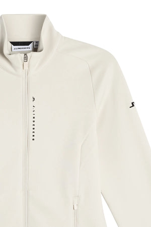 lindeberg j.lindeberg golf veste jacket mid layer full zip beige selena