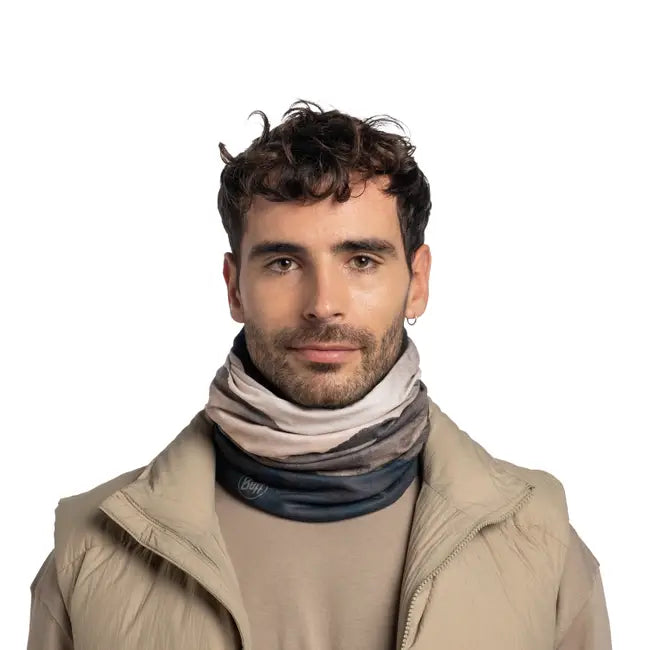 TOUR DE COU NECKWARMER POLAIRE REVERSIBLE BUFF taupe