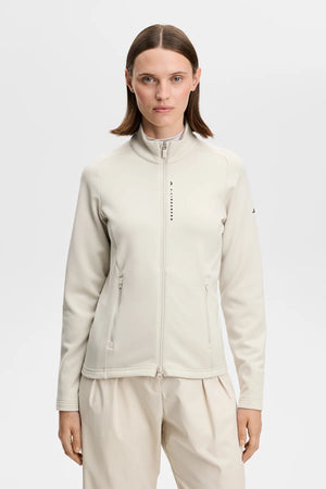 lindeberg j.lindeberg golf veste jacket mid layer full zip beige selena