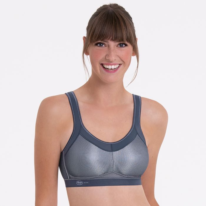 anita momentum brassière bra sport soutien-gorge gris anthracite