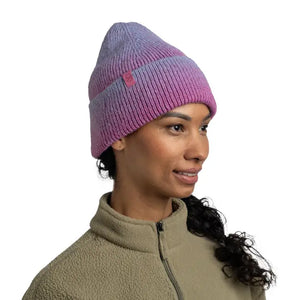 bonnet beanie hat buff laine wool marin orchid