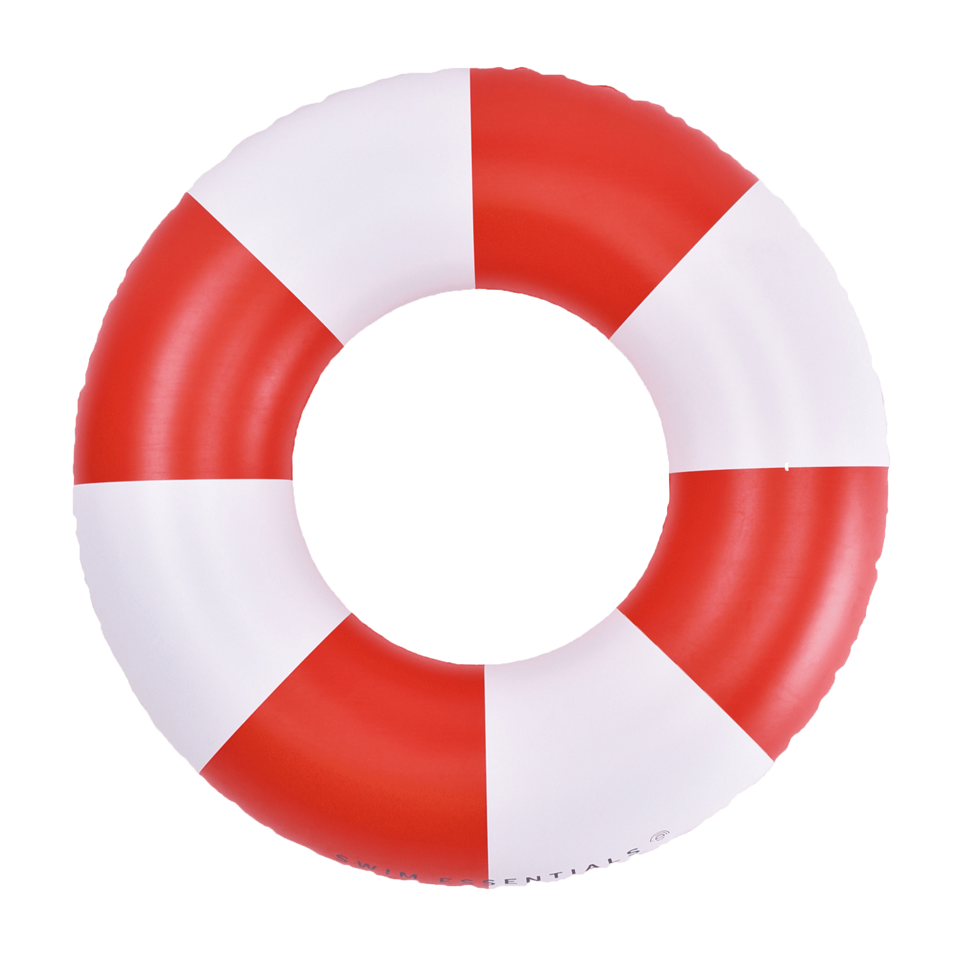 bouée piscine plage rétro rouge blanc