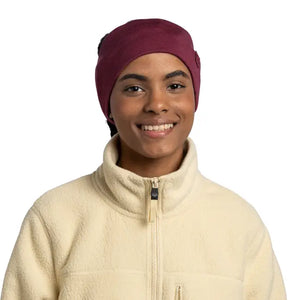 bandeau headband buff laine wool merino merinos solid Tibetan red