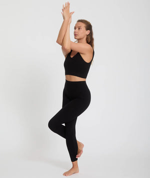 legging yoga searcher asa noir black bambou bamboo