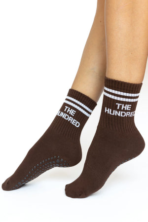 Chaussettes antidérapantes Hundred Marron