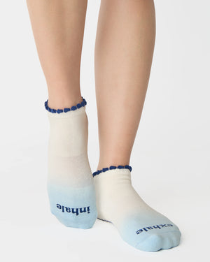 chaussettes antidérapantes grip yoga pilates socks pointe studio