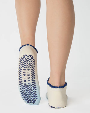 chaussettes antidérapantes grip yoga pilates socks pointe studio