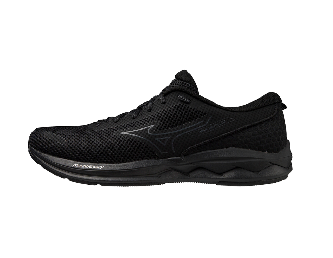 Mizuno wave revolt noir basket running energy