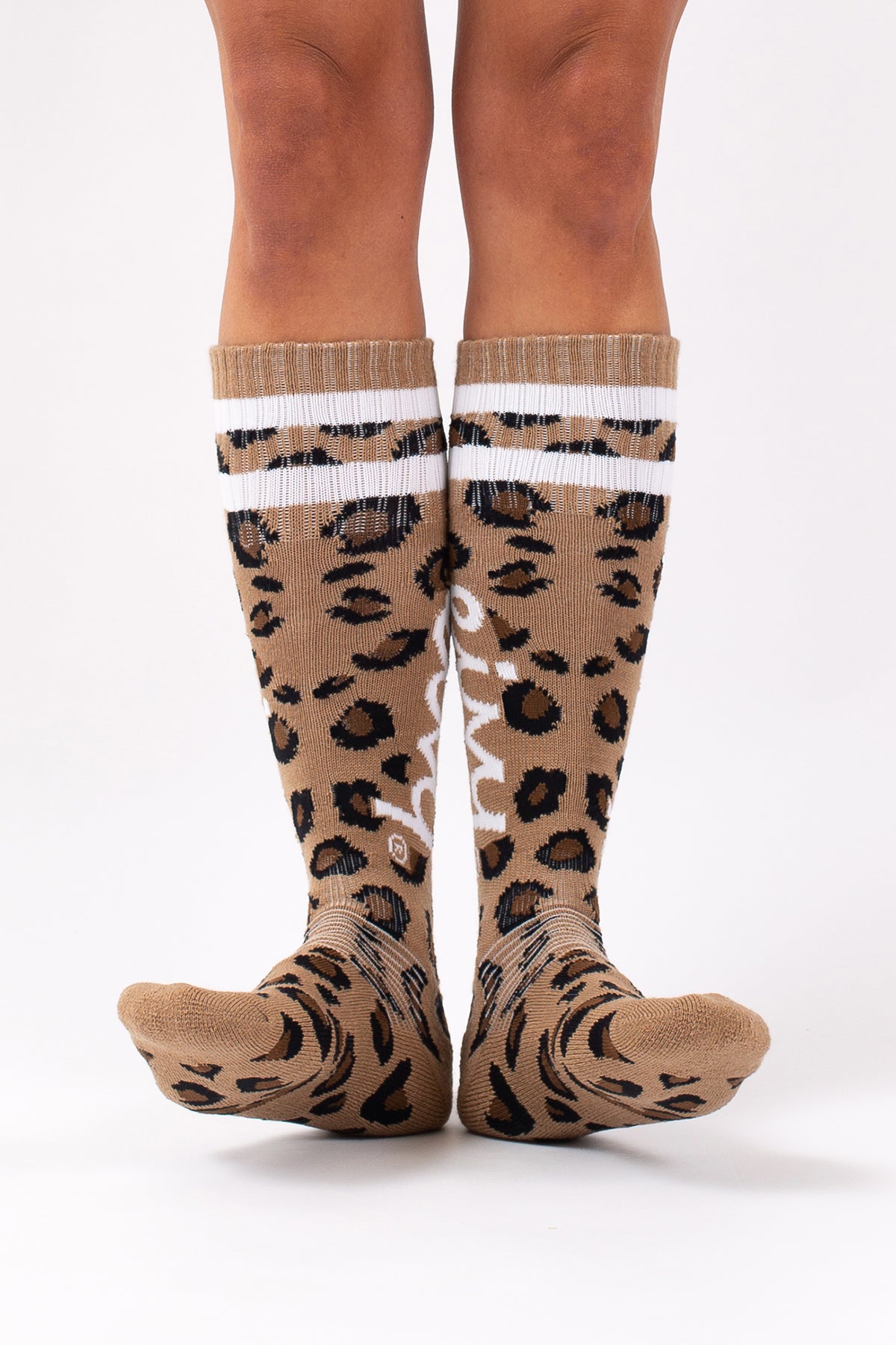 CHAUSSETTES SOCKS EIVY SKI SKIING CHEERLEADER leopard WOOL LAINE