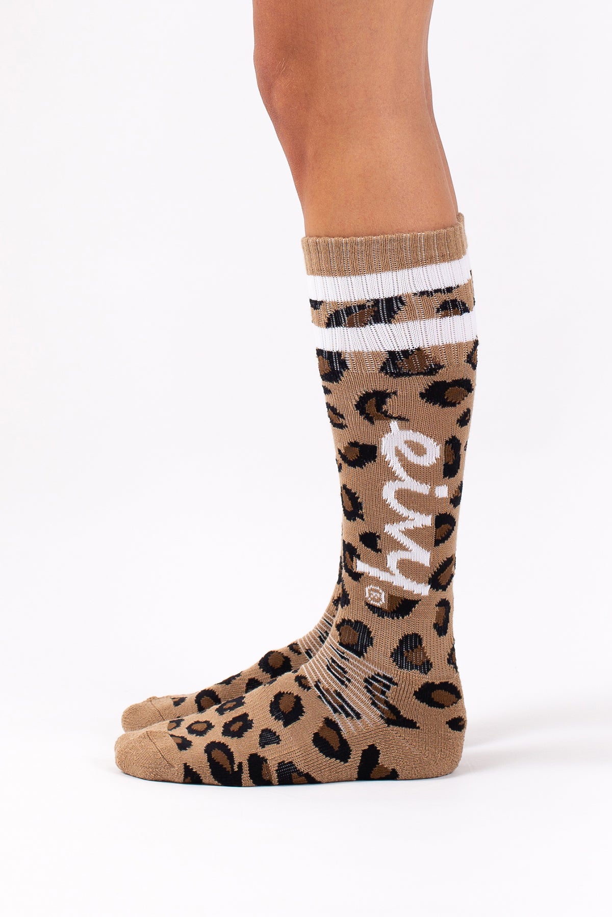 CHAUSSETTES SOCKS EIVY SKI SKIING CHEERLEADER leopard WOOL LAINE