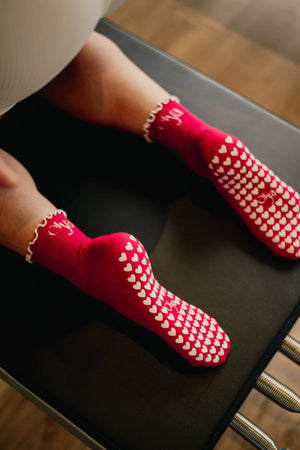 chaussettes antidérapantes yoga pilates grip socks olya