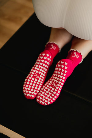 chaussettes antidérapantes yoga pilates grip socks olya