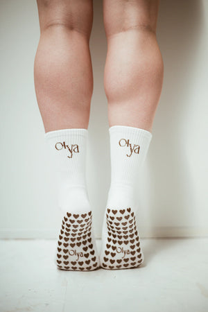 chaussettes antidérapantes olya grip socks pilates yoga olya