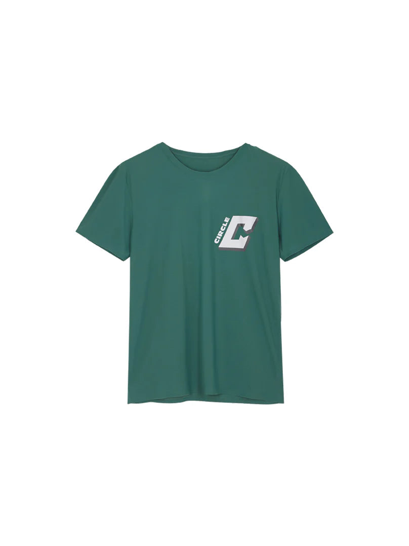 circle sportswear legend t-shirt vert green running
