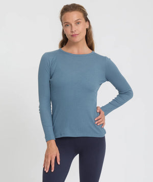 t-shirt mauna orage yoga searcher bleu coton