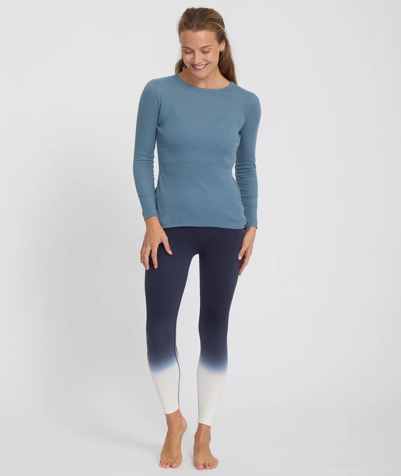 t-shirt mauna orage yoga searcher bleu coton