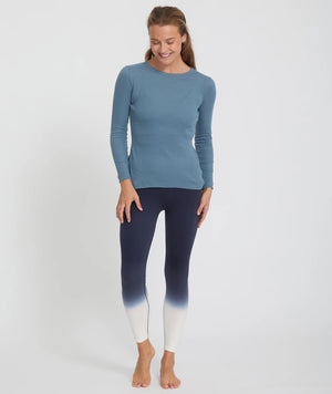 t-shirt mauna orage yoga searcher bleu coton