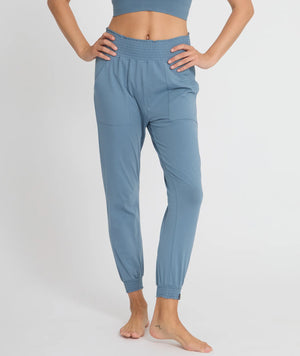 pantalon yoga bleu xorjim yoga searcher coton