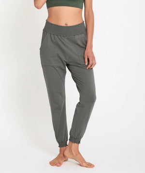 pantalon pant yoga searcher morjim coton cotton thyme vert