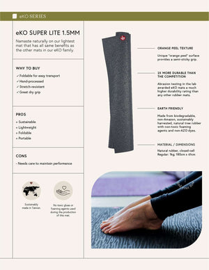 tapis de yoga mat manduka pliable travel voyage eko