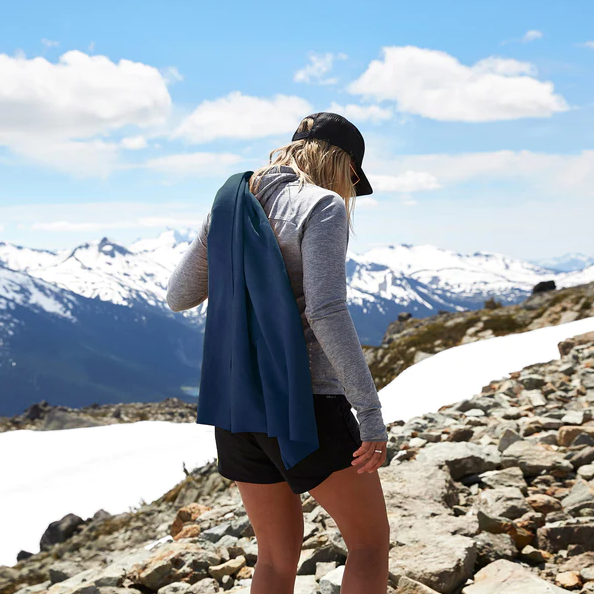 Serviette à séchage rapide bleu marine