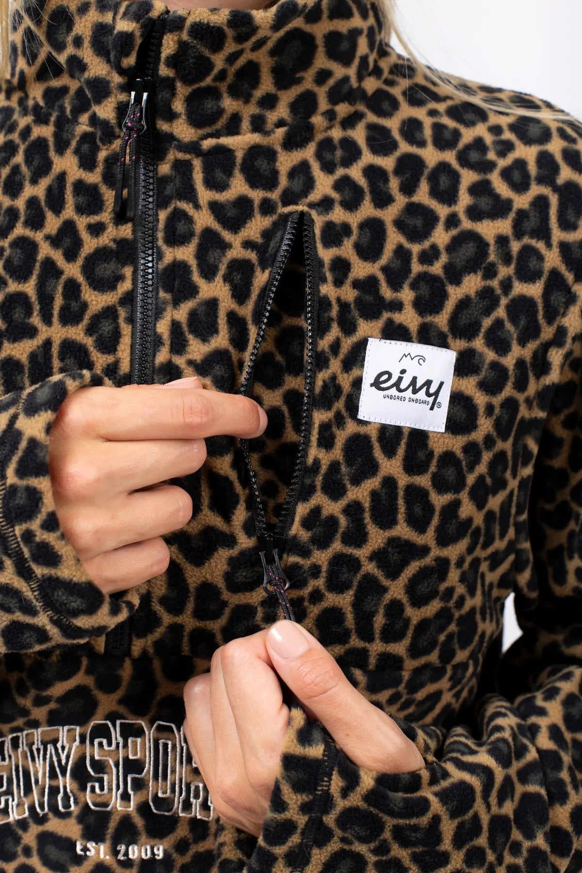 pullover sweatshirt eivy leopard Techlight Halfzip Fleece