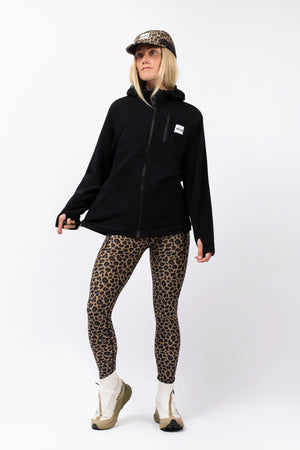 veste tech light zip hood polaire polar black noir Eivy