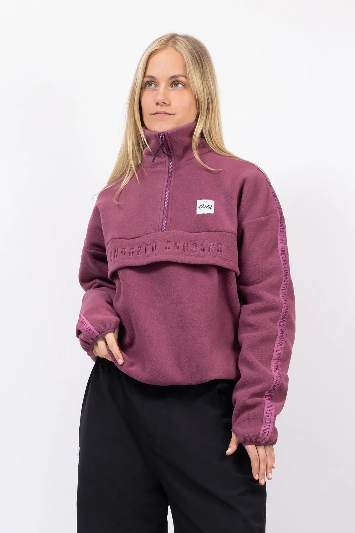 sweatshirt ball fleece polar polaire violet purple eivy