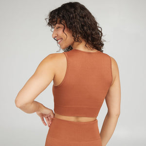 brassiere no publik caramel marron yoga pilates