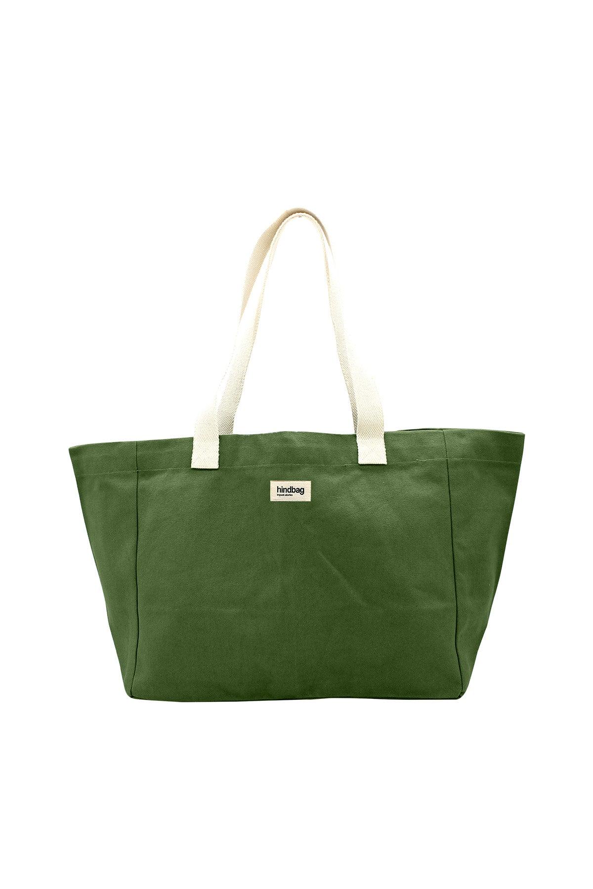 cabas claude olive hindbag coton