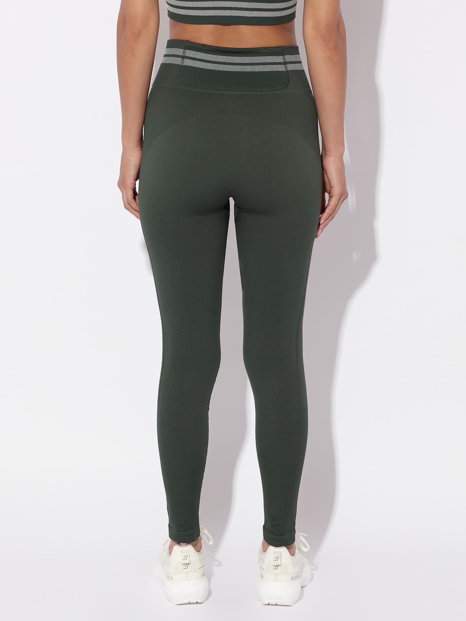 legging circle sportswear seamless keep the flow kaki moss 