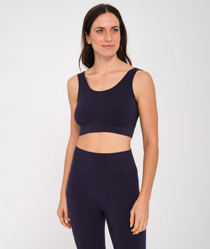 BRASSIÈRE YOGA SEARCHER BAMBOU BAMBOO HADU BLEU