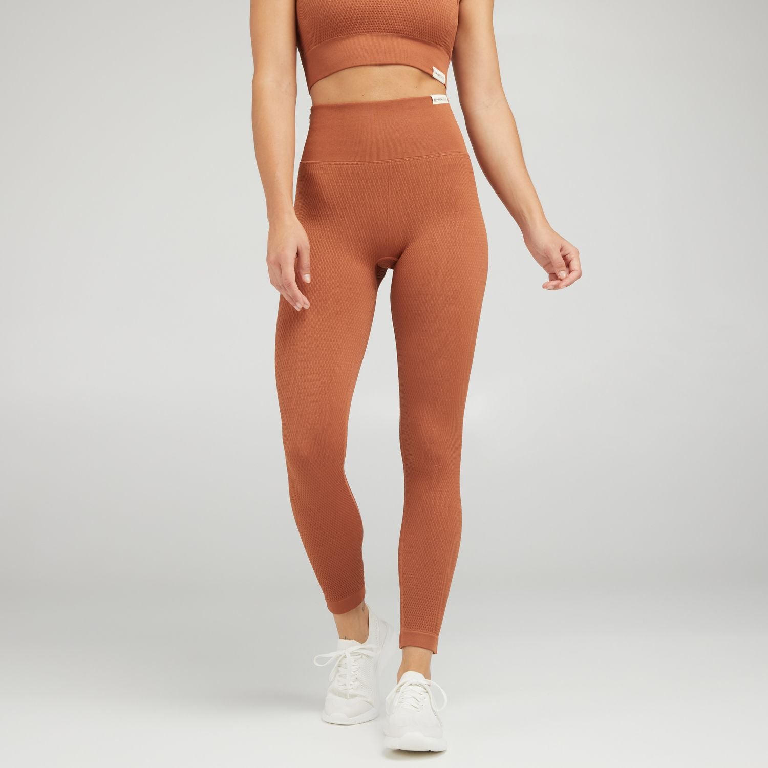 legging sport pilates yoga no publik iris caramel marron