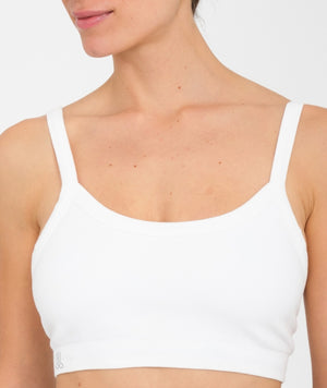 brassiere yoga searcher loni coton blanc