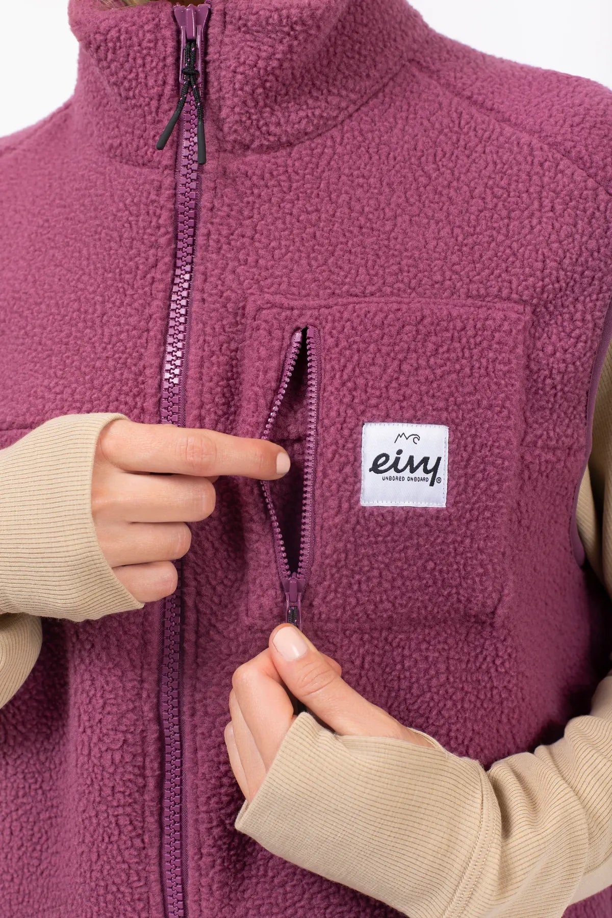 lumberjackie veste vest polaire fleece polar eivy purple violet