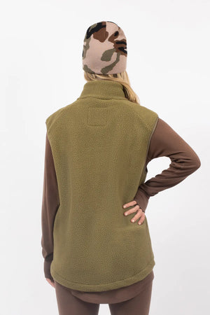 lumberjackie veste vest polaire fleece polar eivy kaki