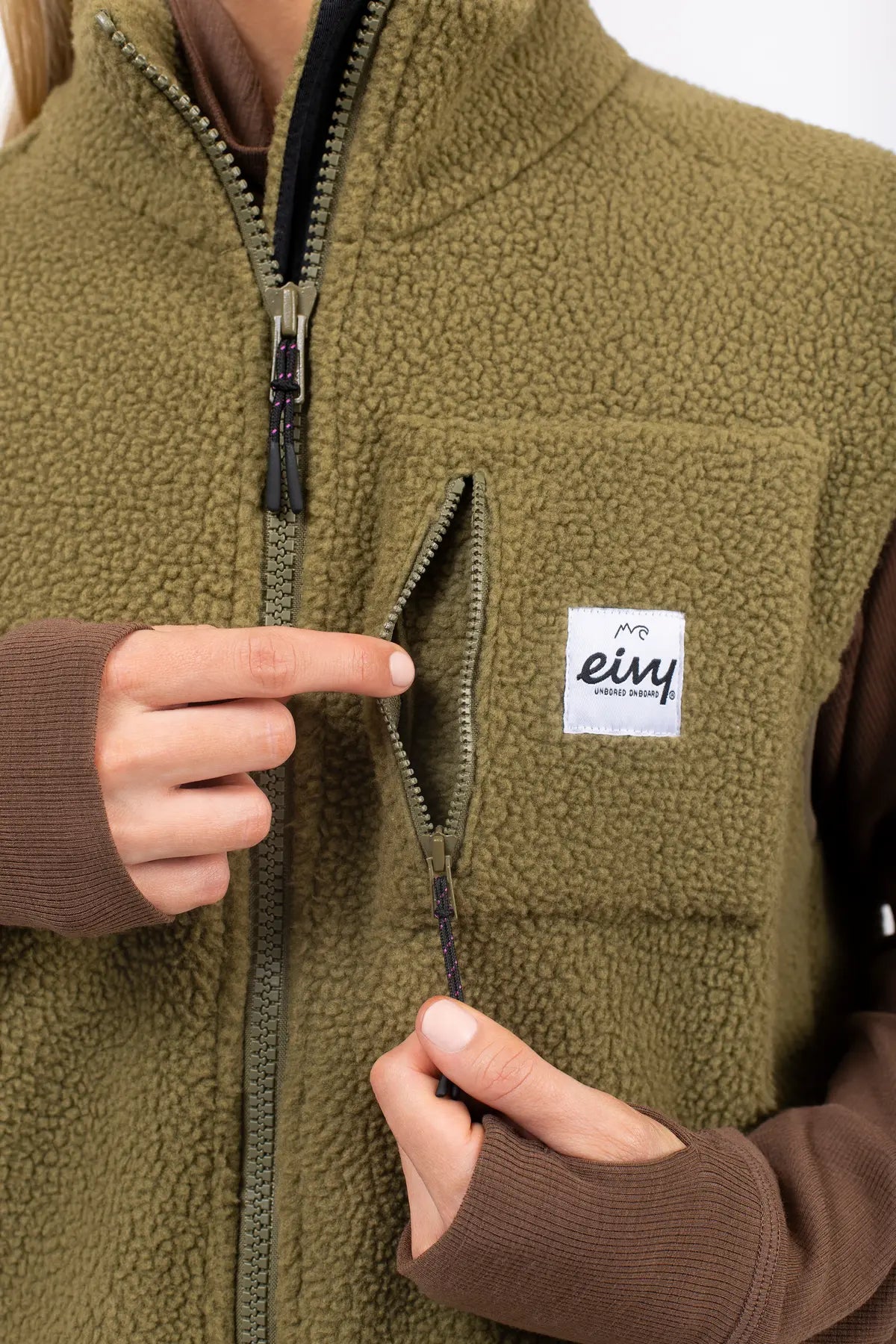 lumberjackie veste vest polaire fleece polar eivy kaki