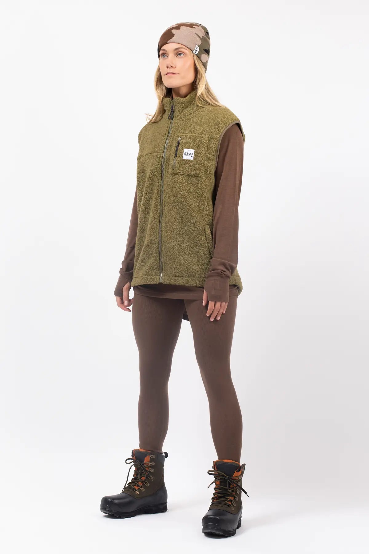 lumberjackie veste vest polaire fleece polar eivy kaki