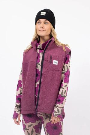 lumberjackie veste vest polaire fleece polar eivy purple violet
