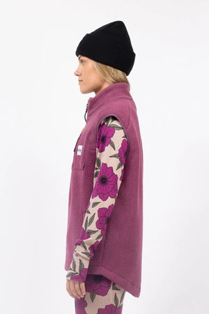 lumberjackie veste vest polaire fleece polar eivy purple violet