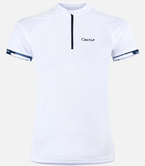 T-shirt technique demi-zip AUTANE blanc